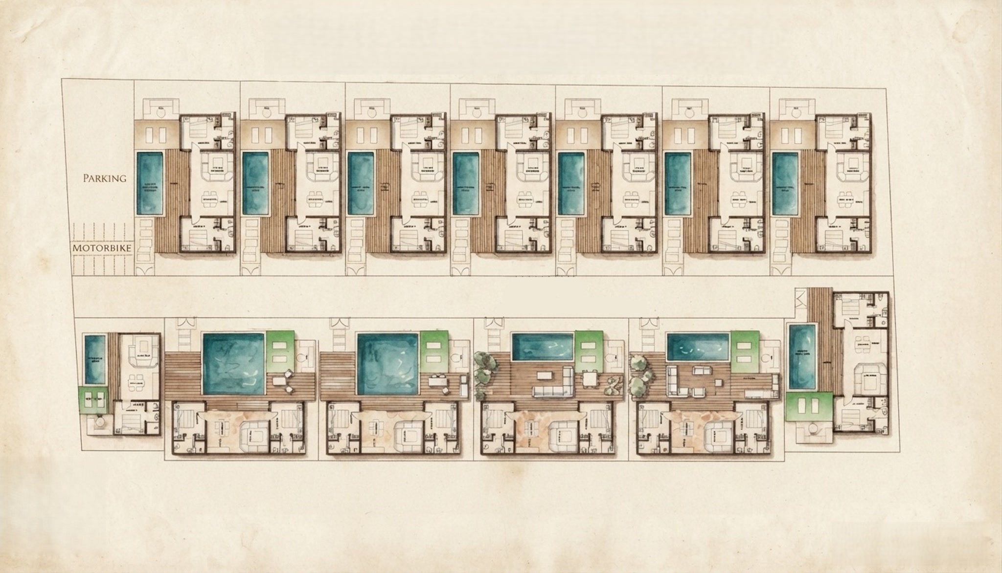 Plan d'implantation de la résidence Eden Tropical