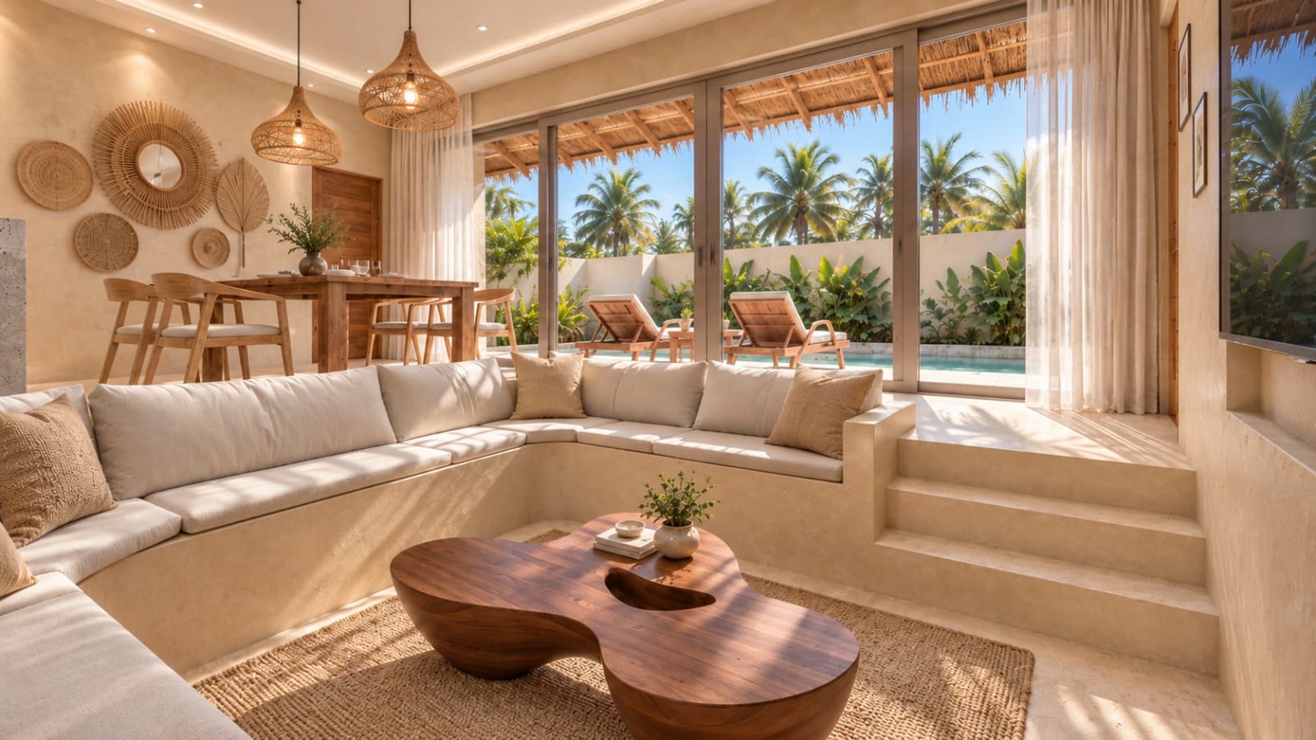 Terrasse d'une villa Eden Tropical à Lipa Noi